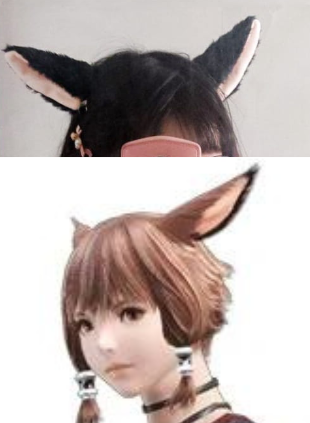 FF14 Final Fantasy ⅩⅣ Y'shtola Cosplay Cat Ears Artificial Animal Ear Cos  Prop